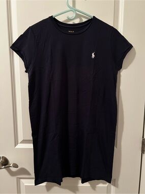 Polo by Ralph Lauren Navy Blue Mini Dress with White Logo